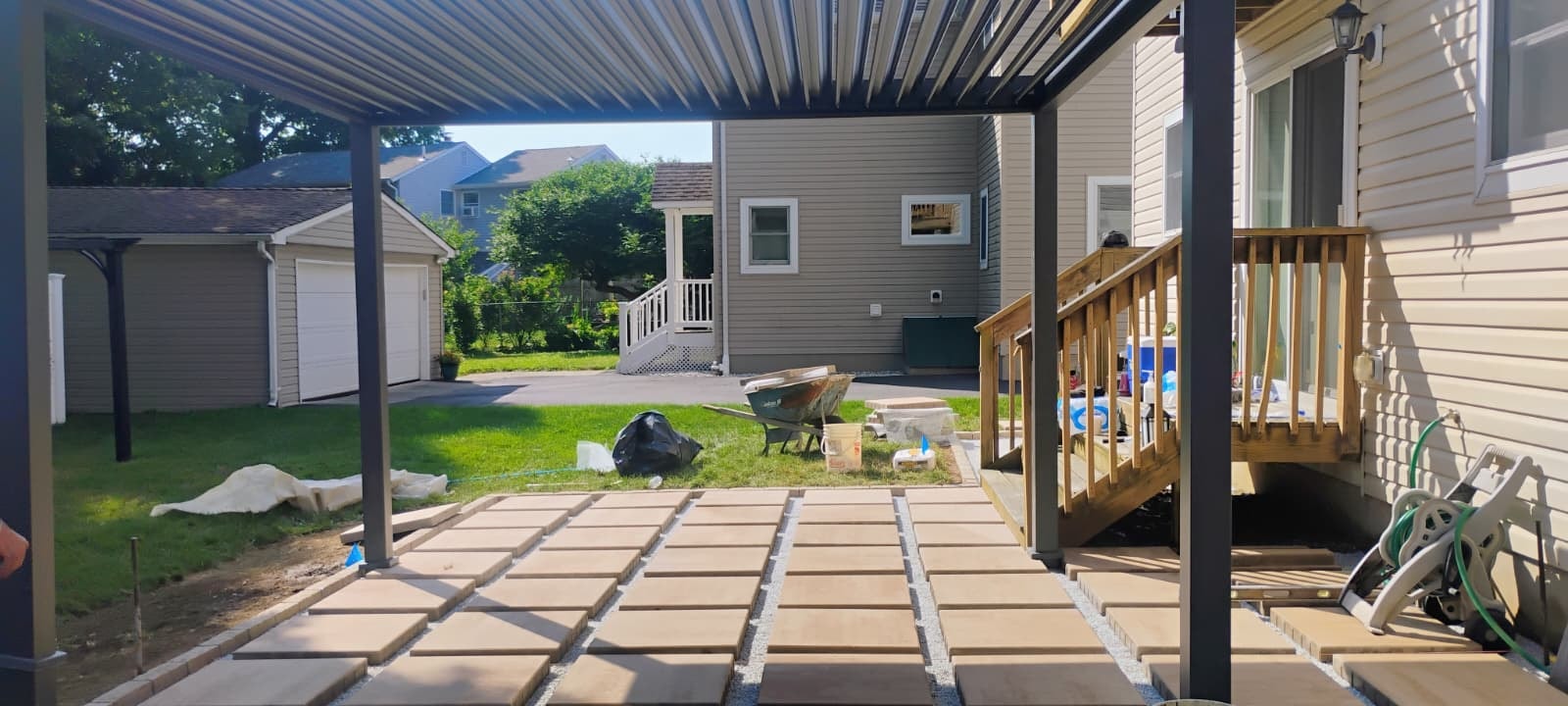 Backyard Patio Installation